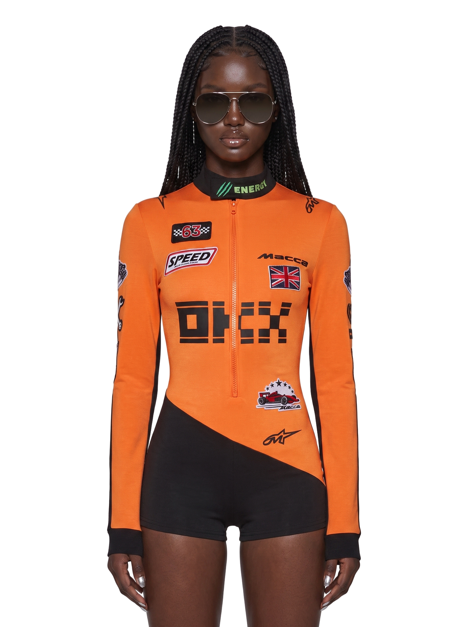 Race Car Driver Costume - Orange
