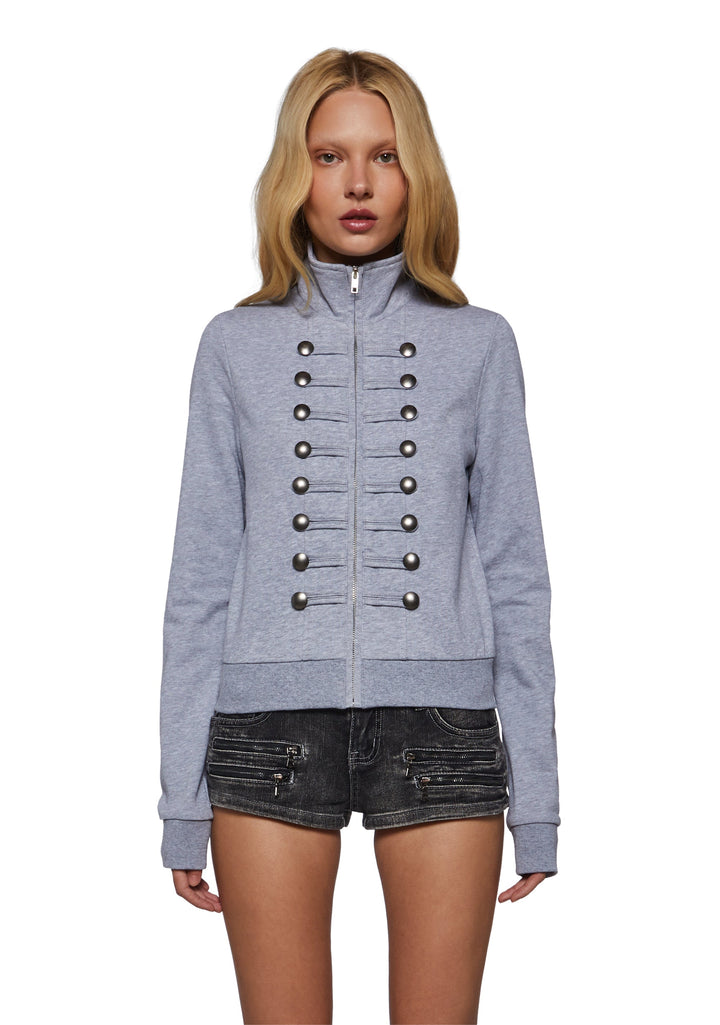 Military Parade Track Zip Sweatshirt
