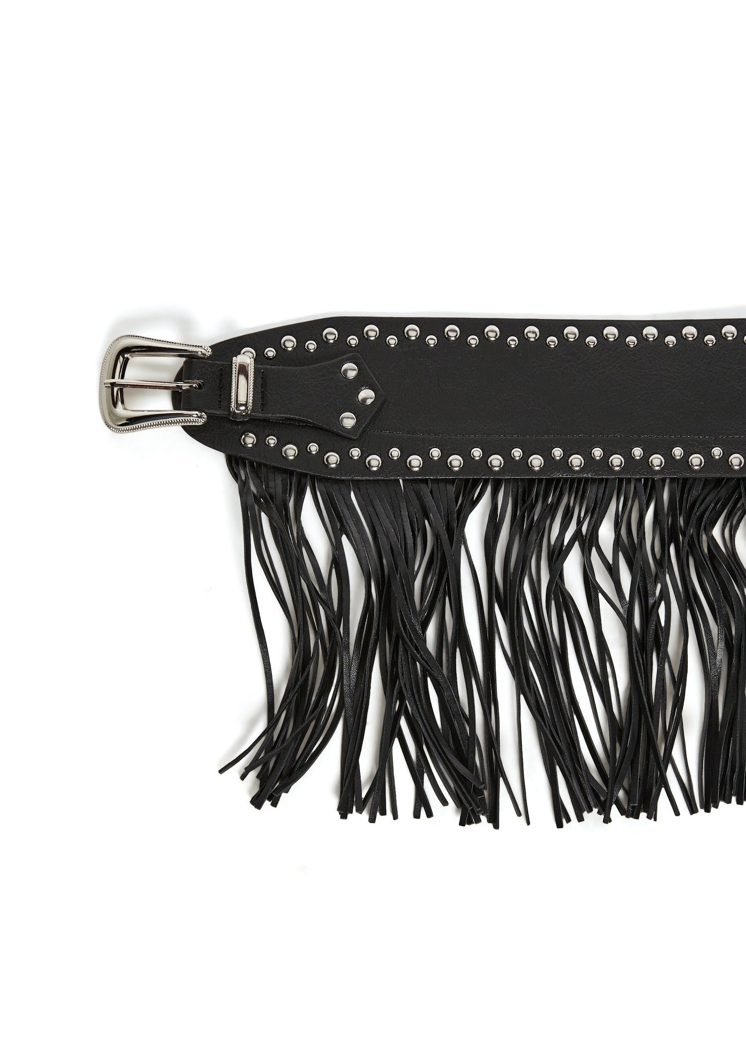 Wide Belt with Fringe