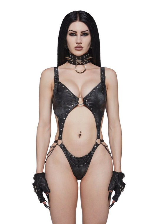 Thunder Warrior Studded Bodysuit