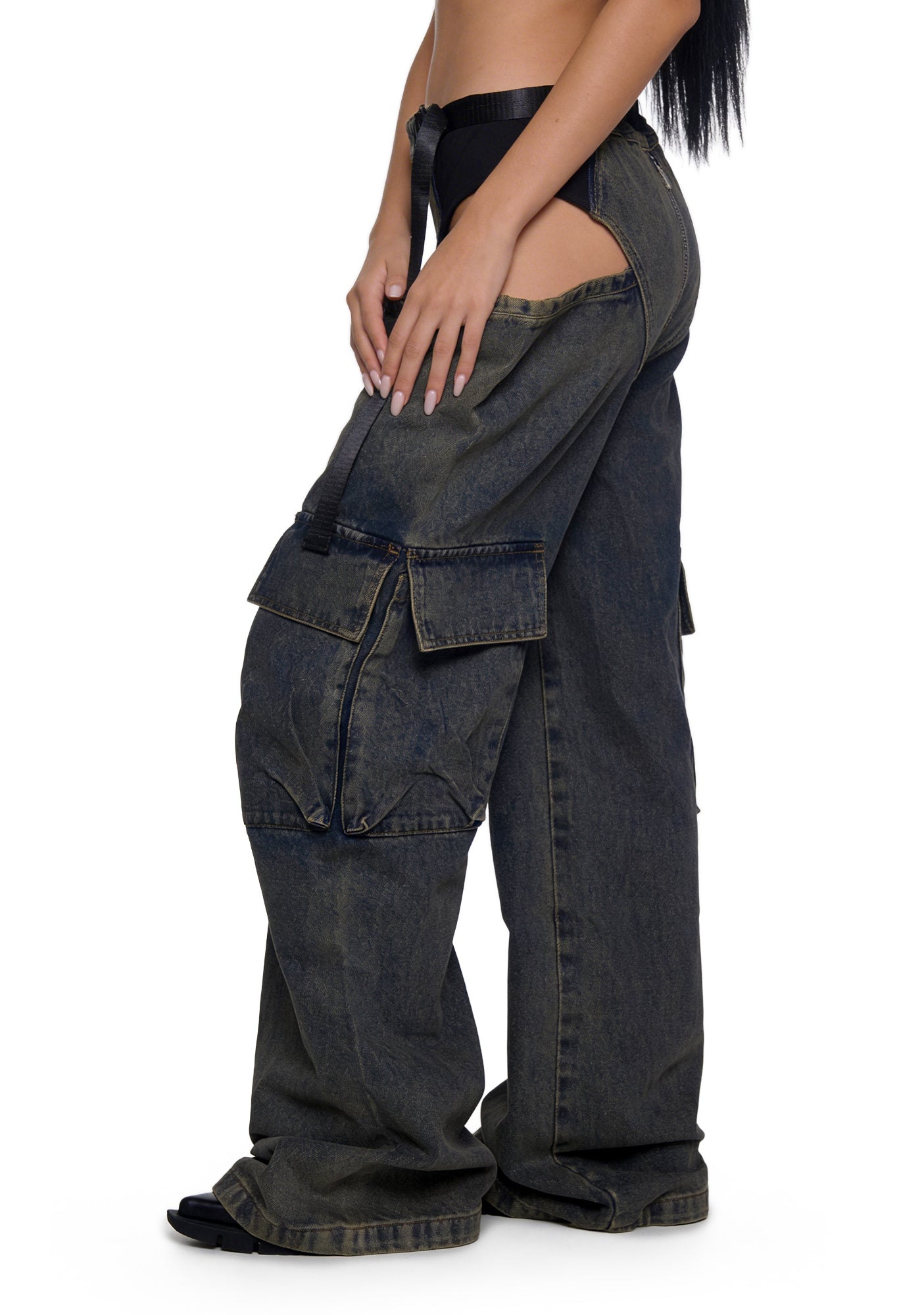 Denim Panty Trousers - Medium Wash