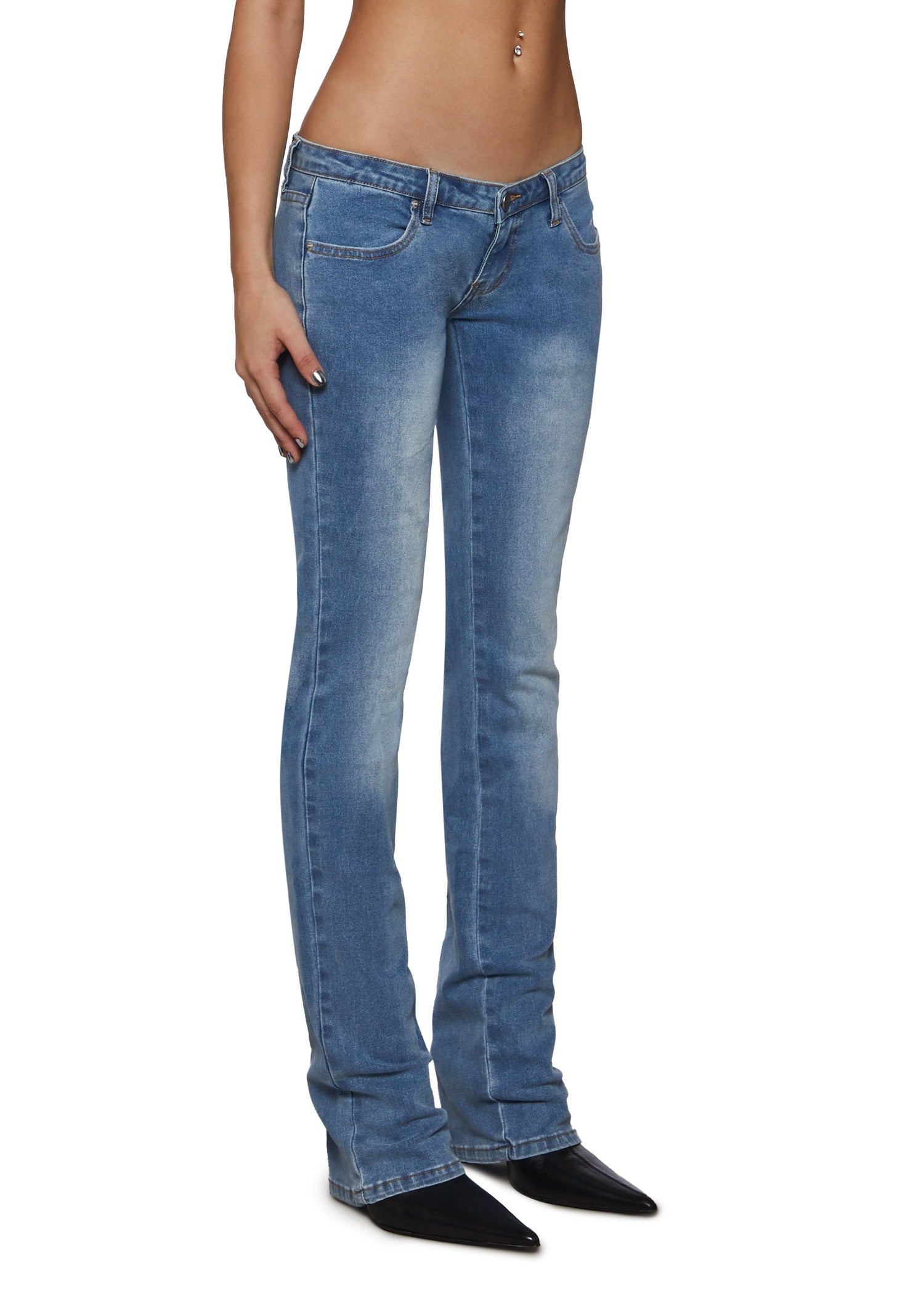 Talia Low Rise Jeans - Light Blue