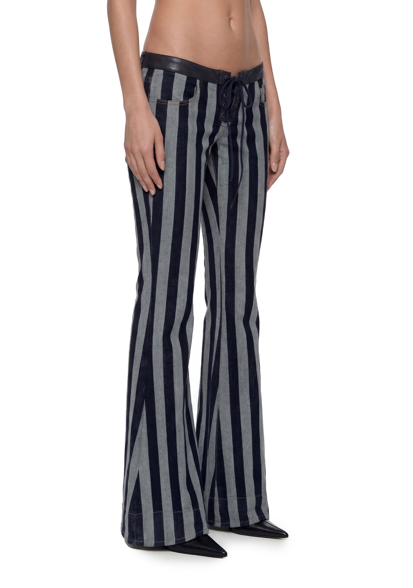 Circus Stripe Low Waisted Jeans