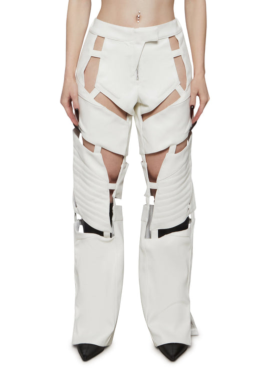Biker Floating Pants - White
