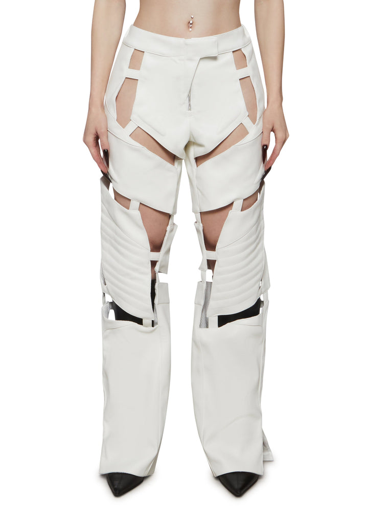Biker Floating Pants - White