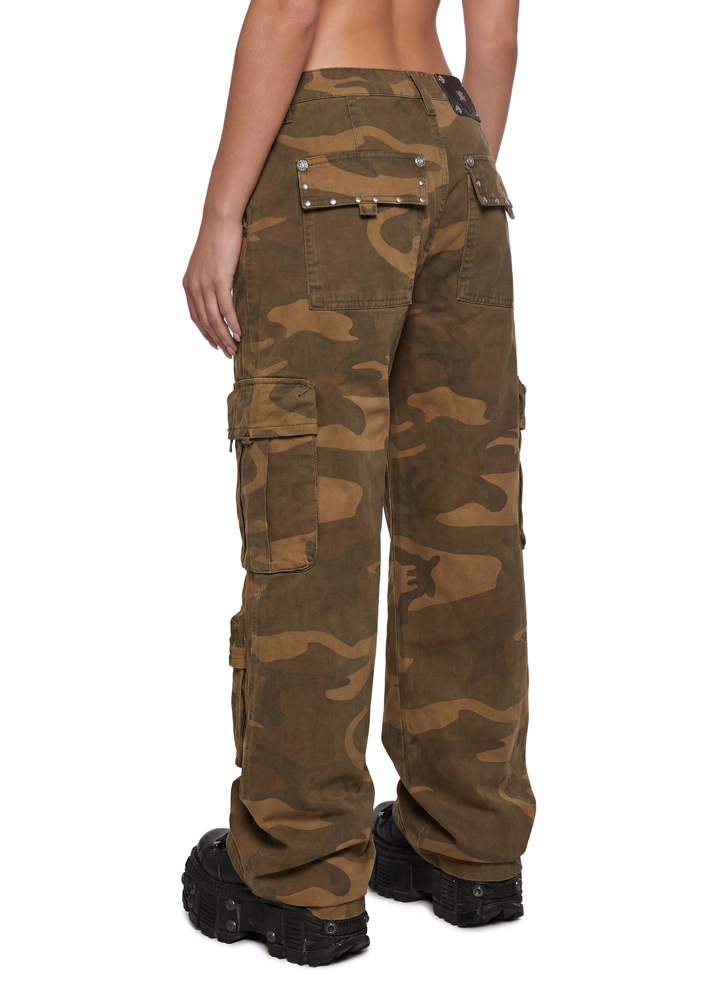 Vesper Studded Camo Cargos 32"