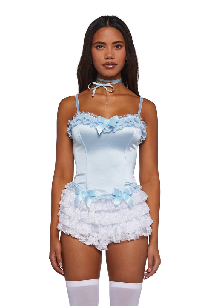 Romantic Age Corset Top - Blue