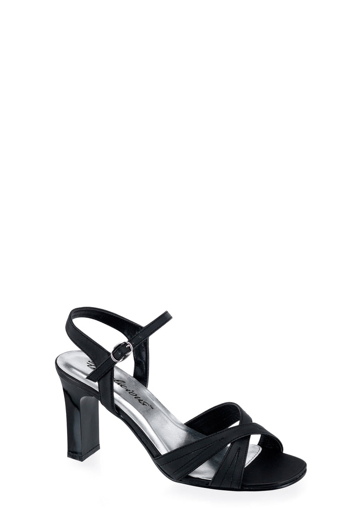 Romance 313 Ankle Strap Sandals - Black