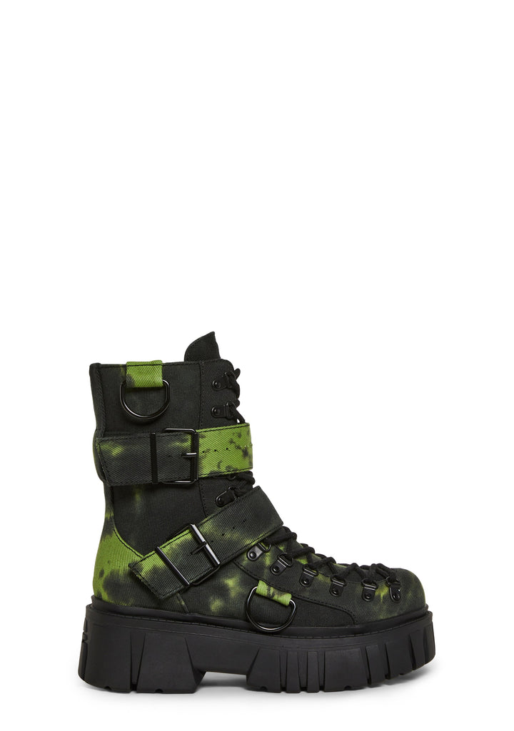 Low Traitor Boots - Green/Black