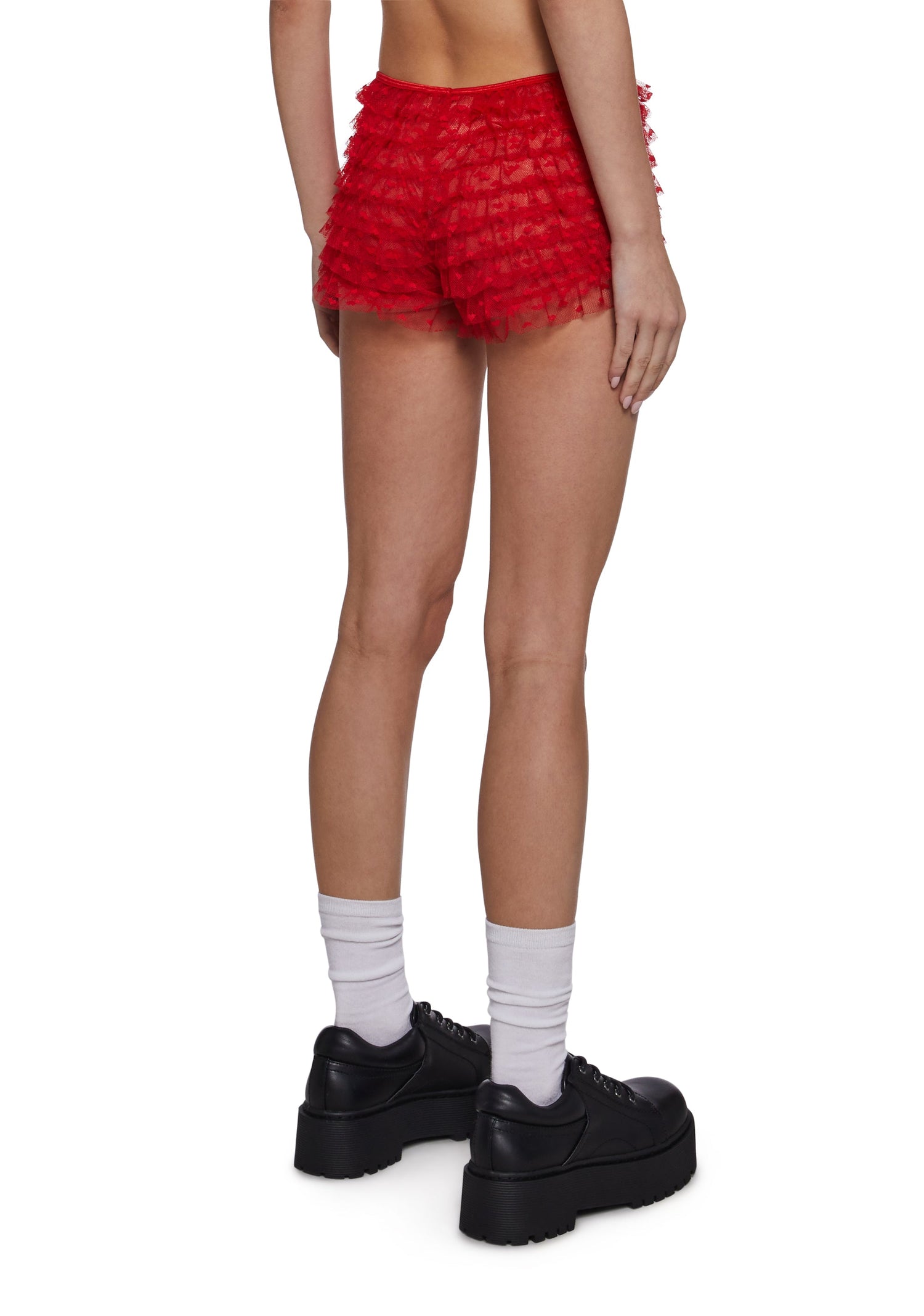 Coquette Heart Bloomers - Red