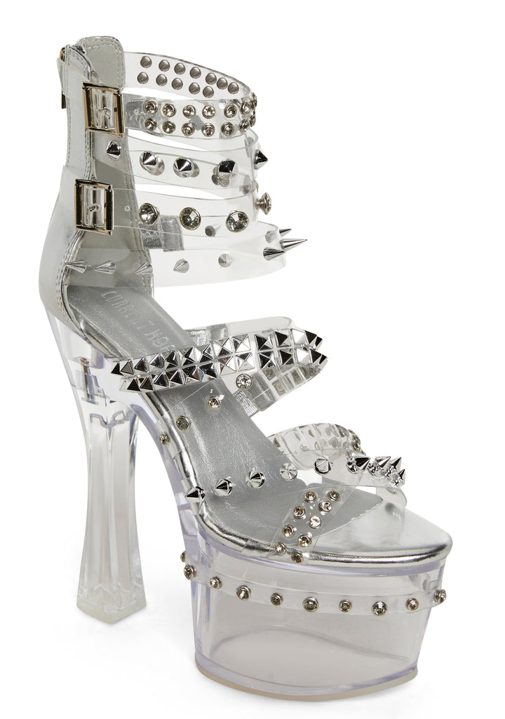 Twisted Danger Platform Heels