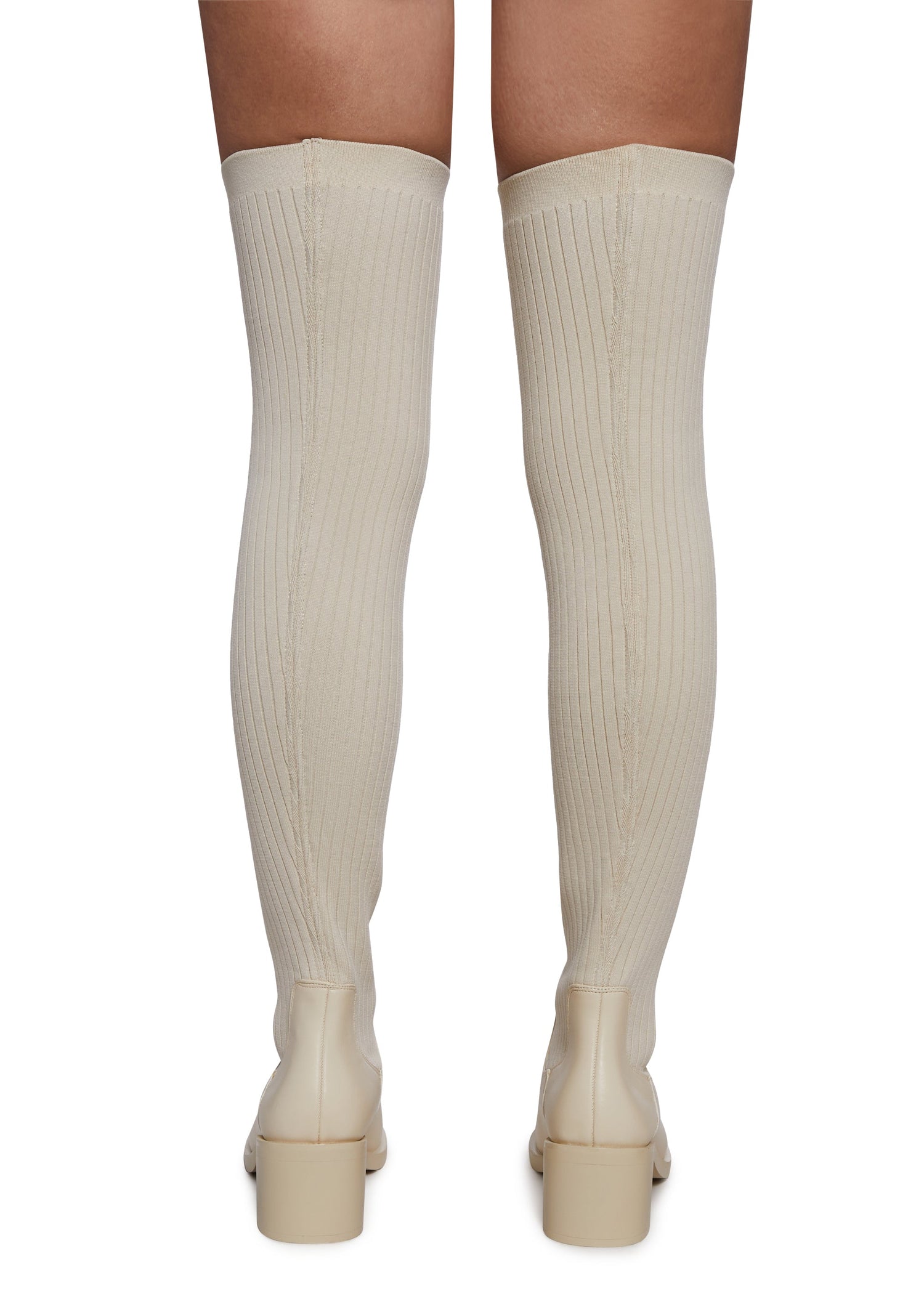 Total Rizz Knee High Boots - Off White
