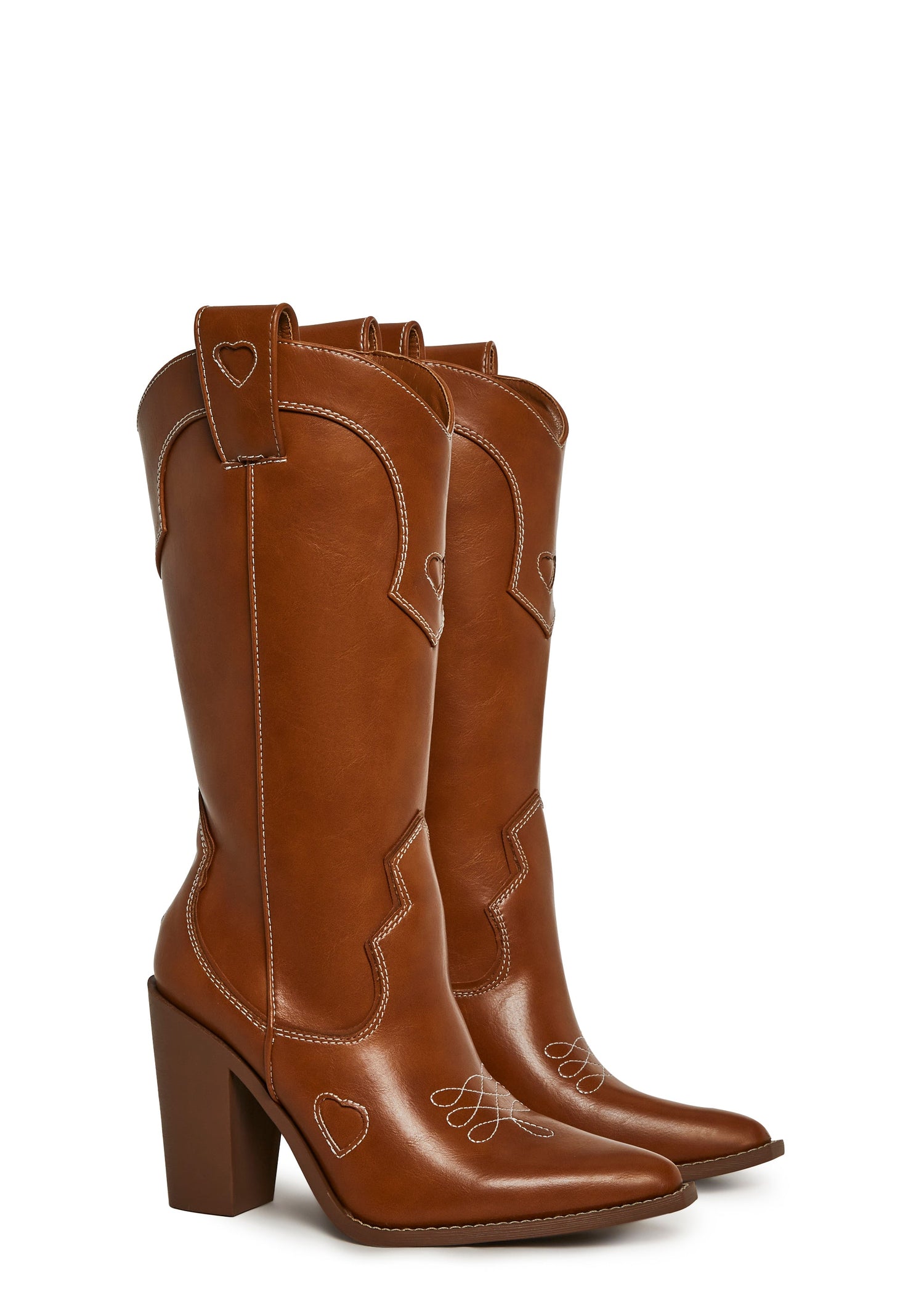 Basic Present Perfect Cowgirl Boot - Carmel