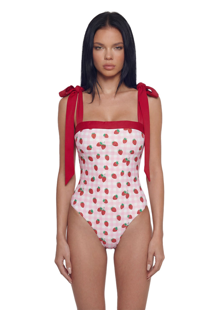 Sweet Life One Piece Swimsuit - Gingham
