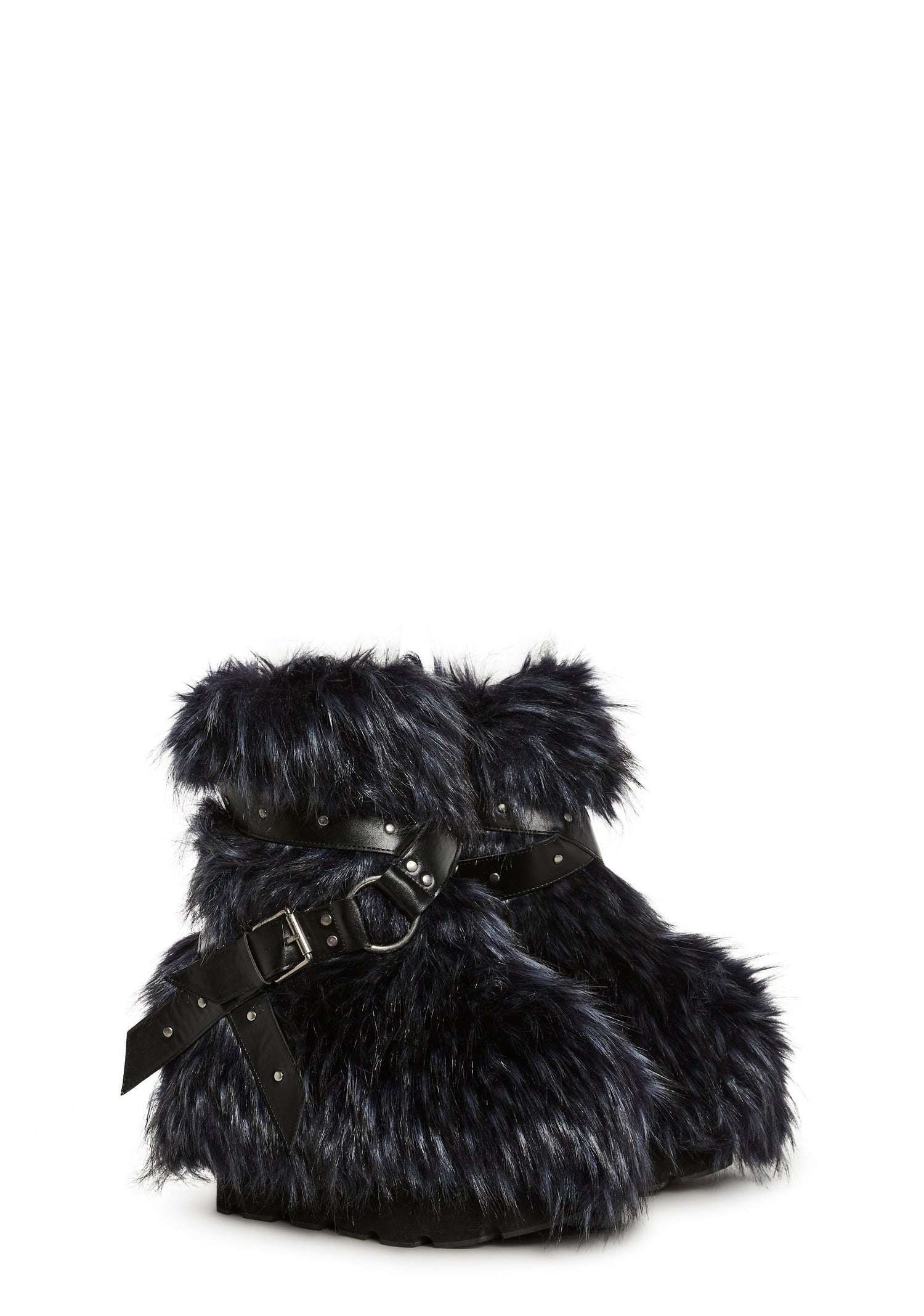 Low Wild Instincts Faux Fur Boots - Blue