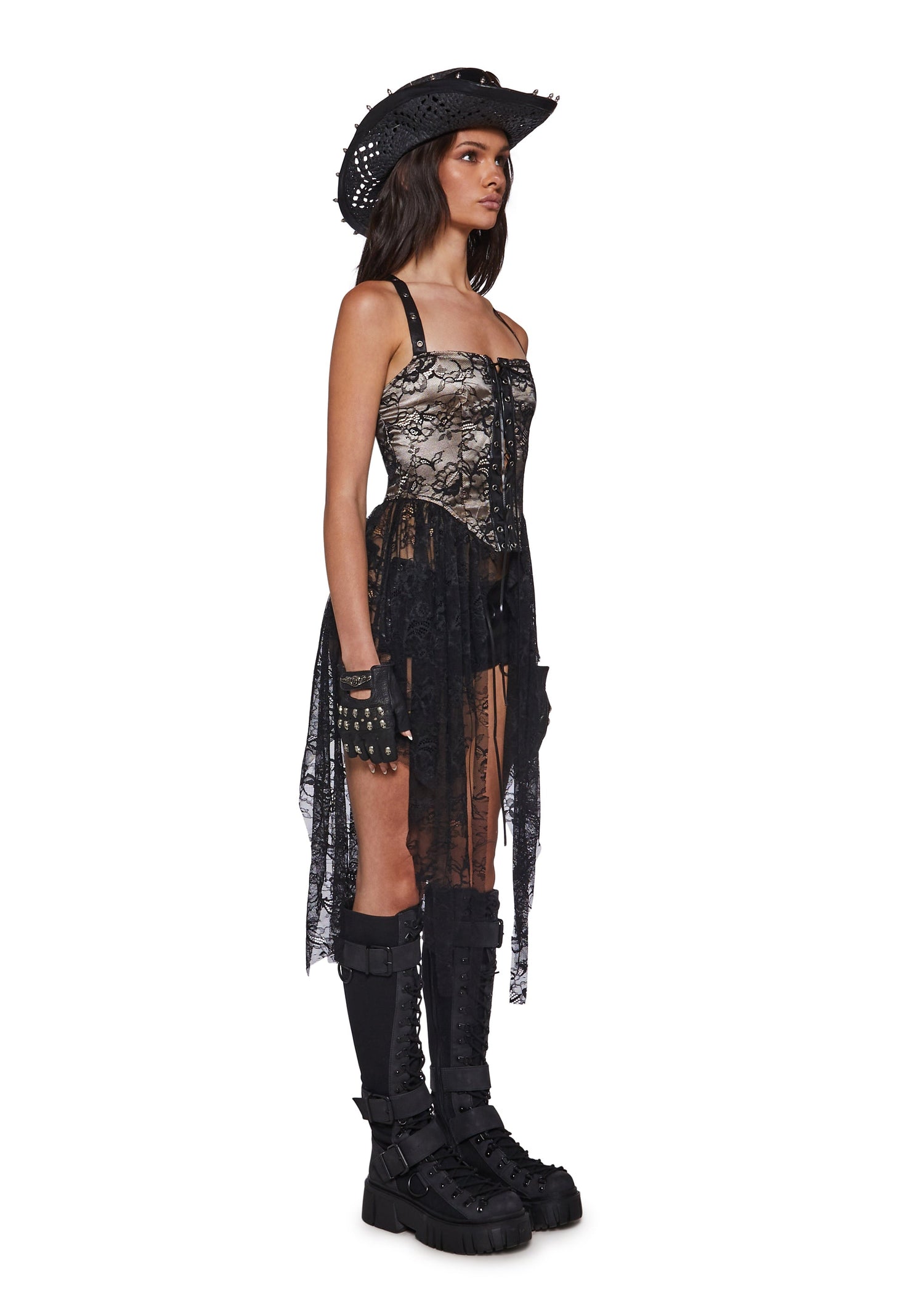 Sisters of the Sand Lace Corset Top