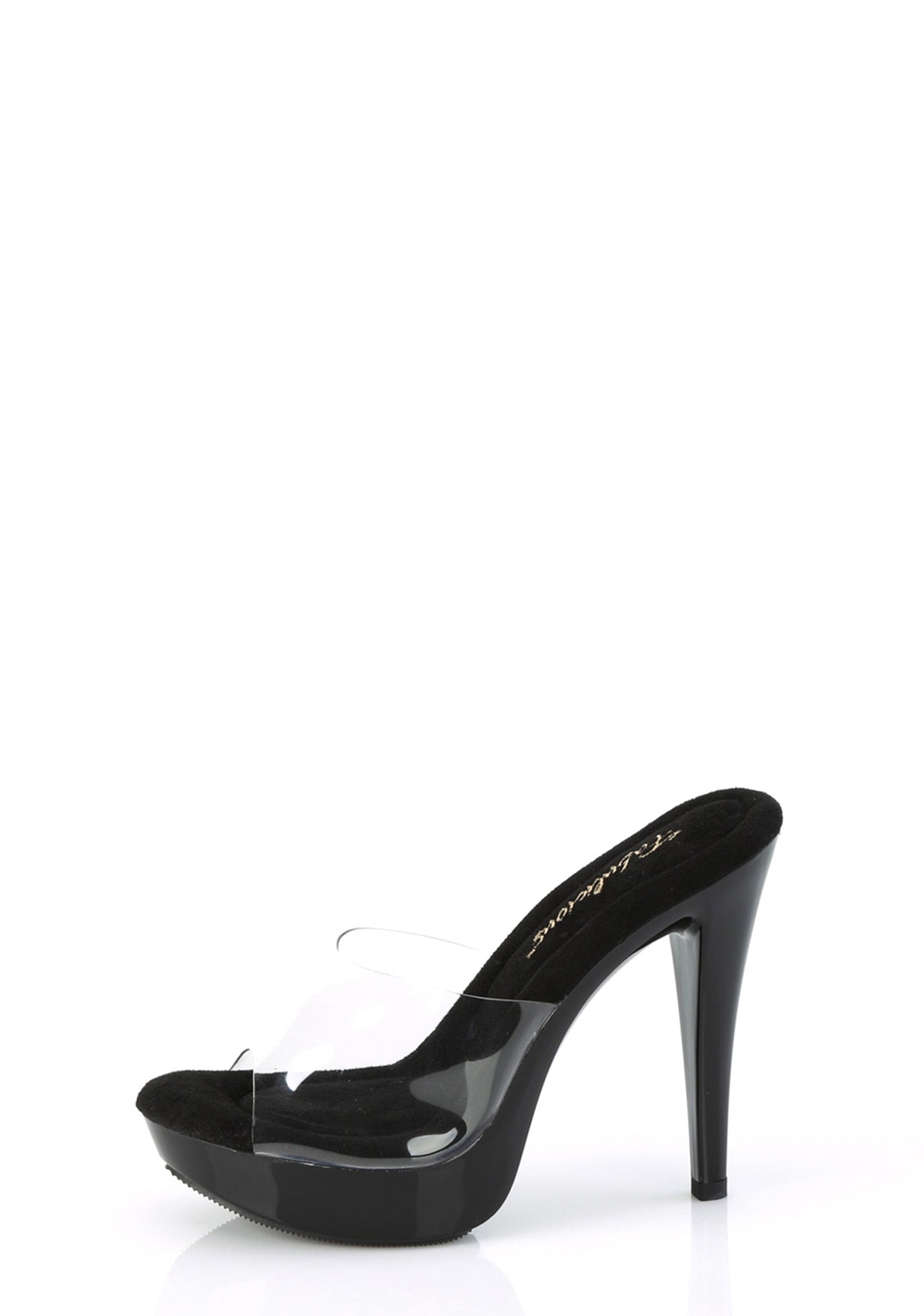 Cocktail-501 Platform Slides-Clear-Black