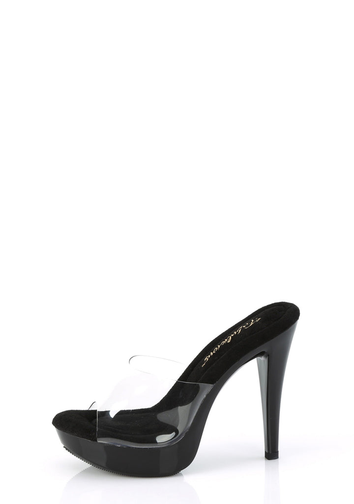 Cocktail-501 Platform Slides-Clear-Black