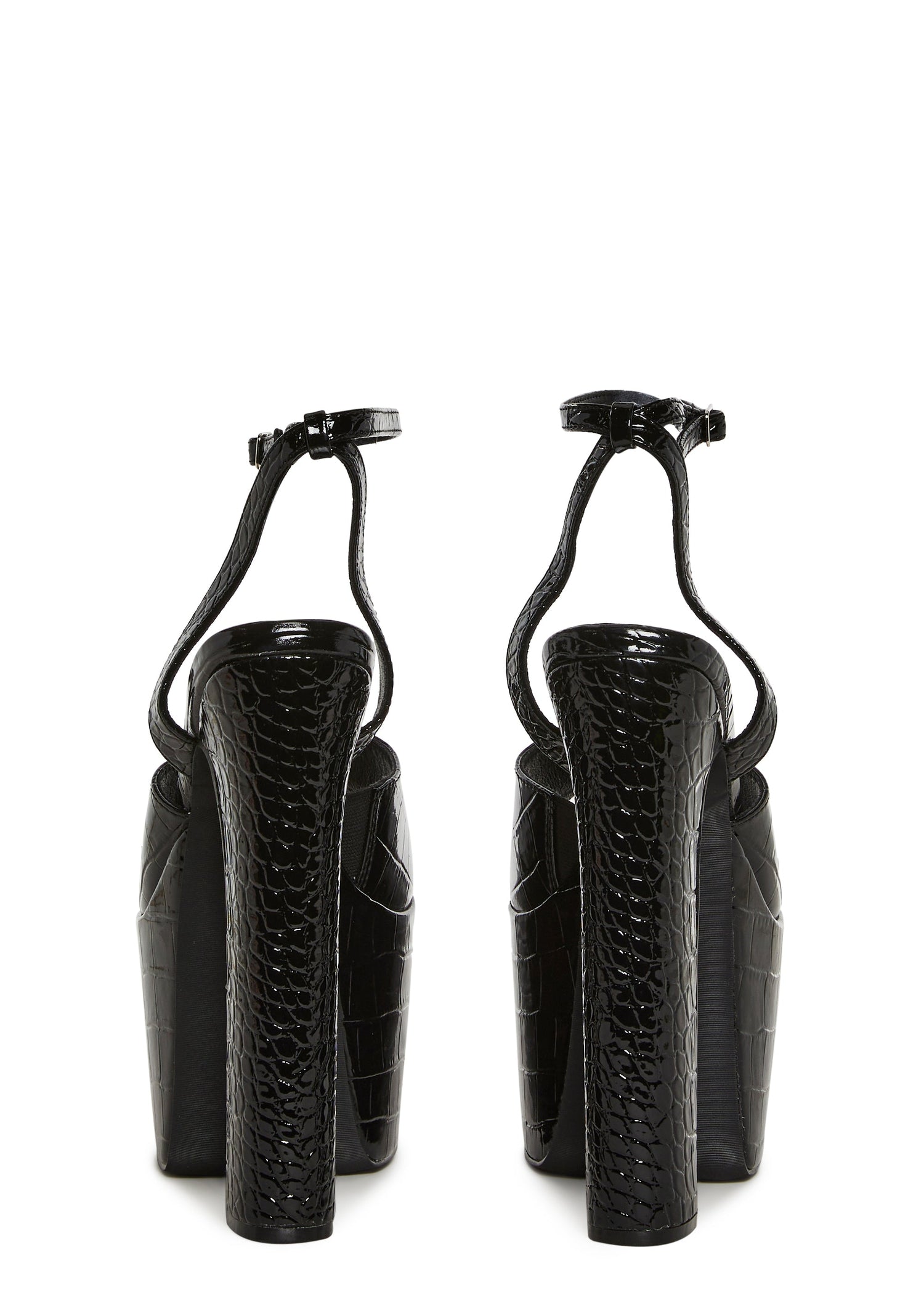 Devour Croc Platform Heels