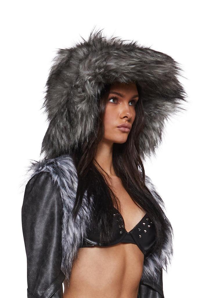 Flirty Fuzzy Bucket Hat - Gray