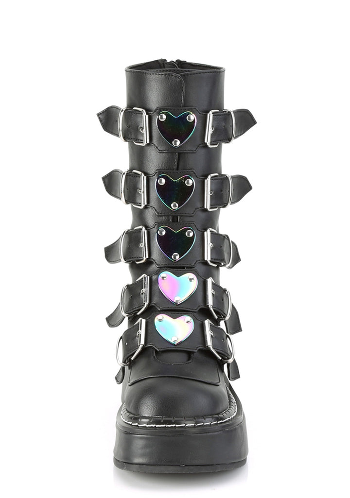 EMILY-330 Platform Calf High Boots