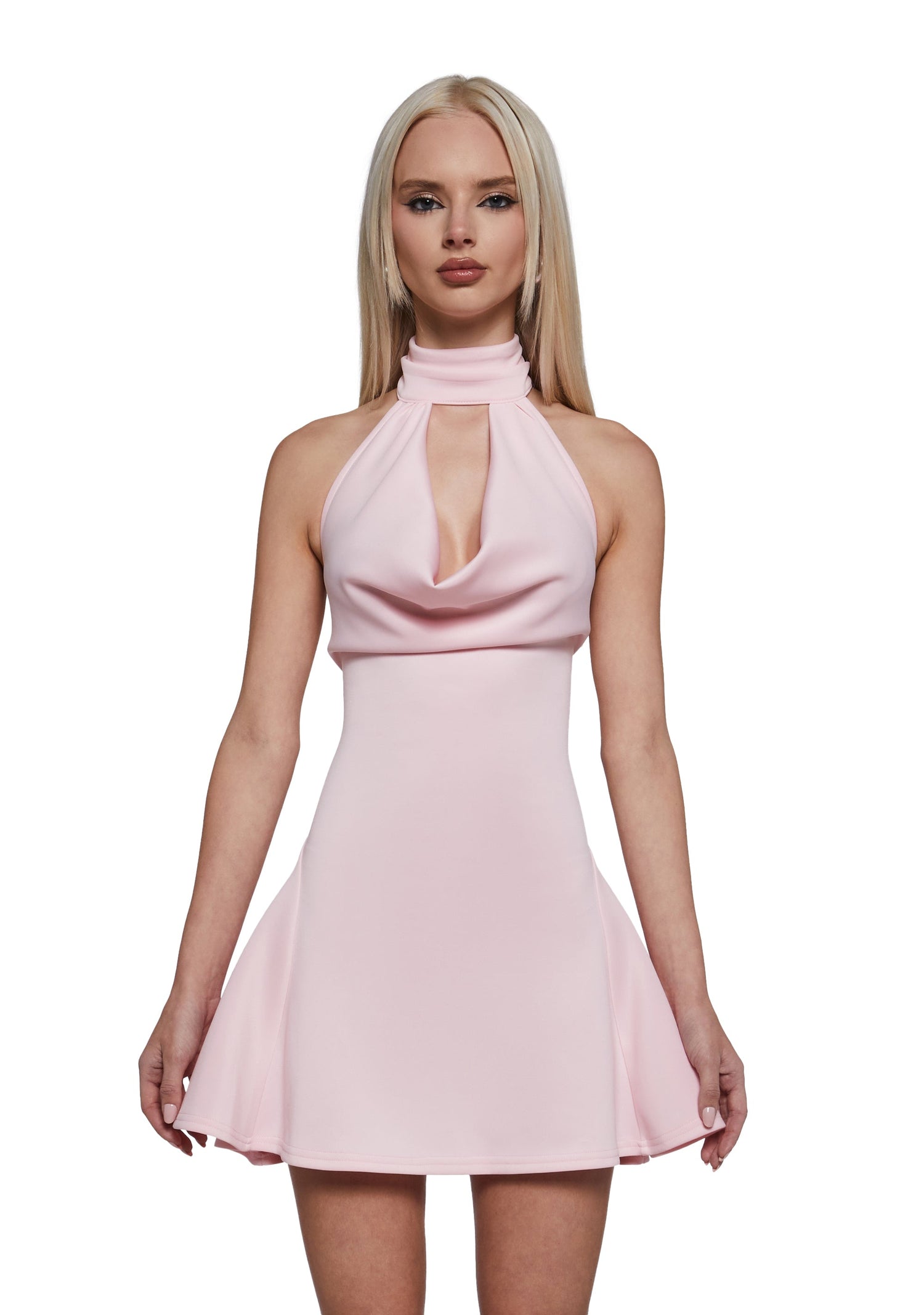 Fearless Love Halter Dress - Pink