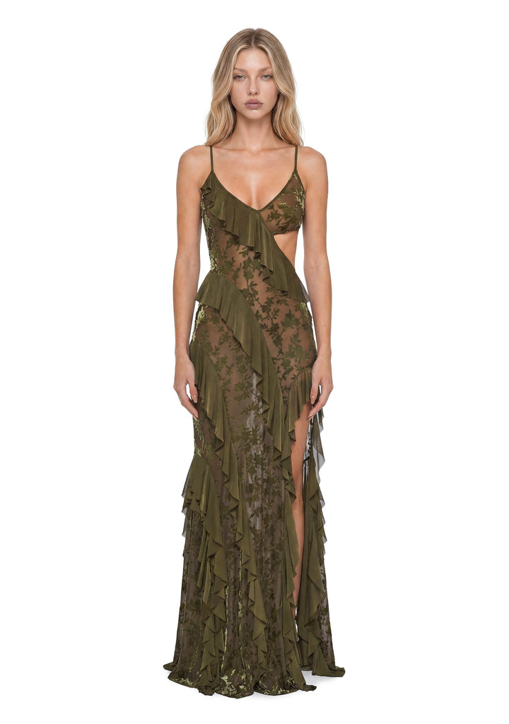 Rebel Mon Amour Maxi Dress - Velvet Green