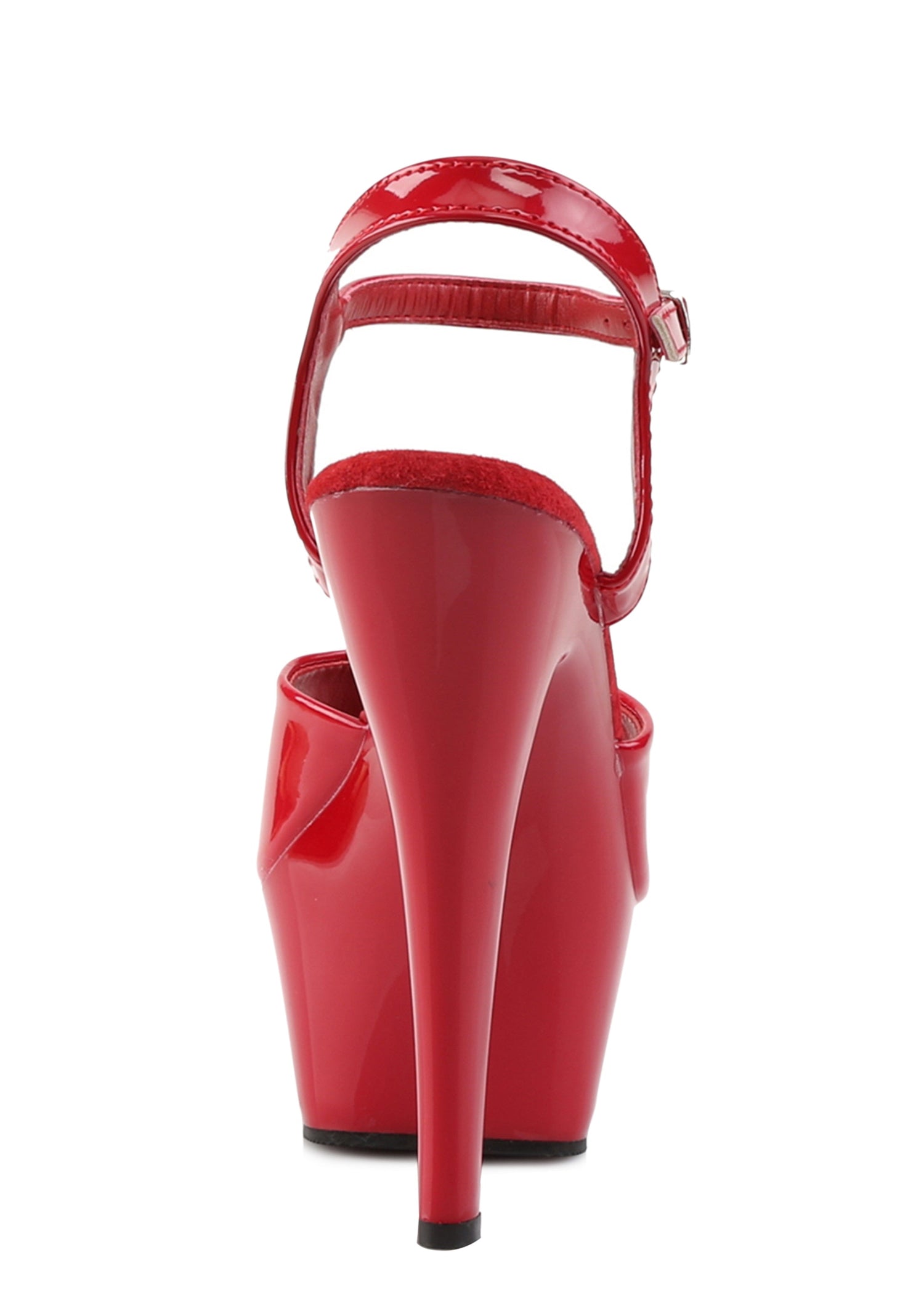 Kiss-209 Platform Ankle Strap Sandals - Red