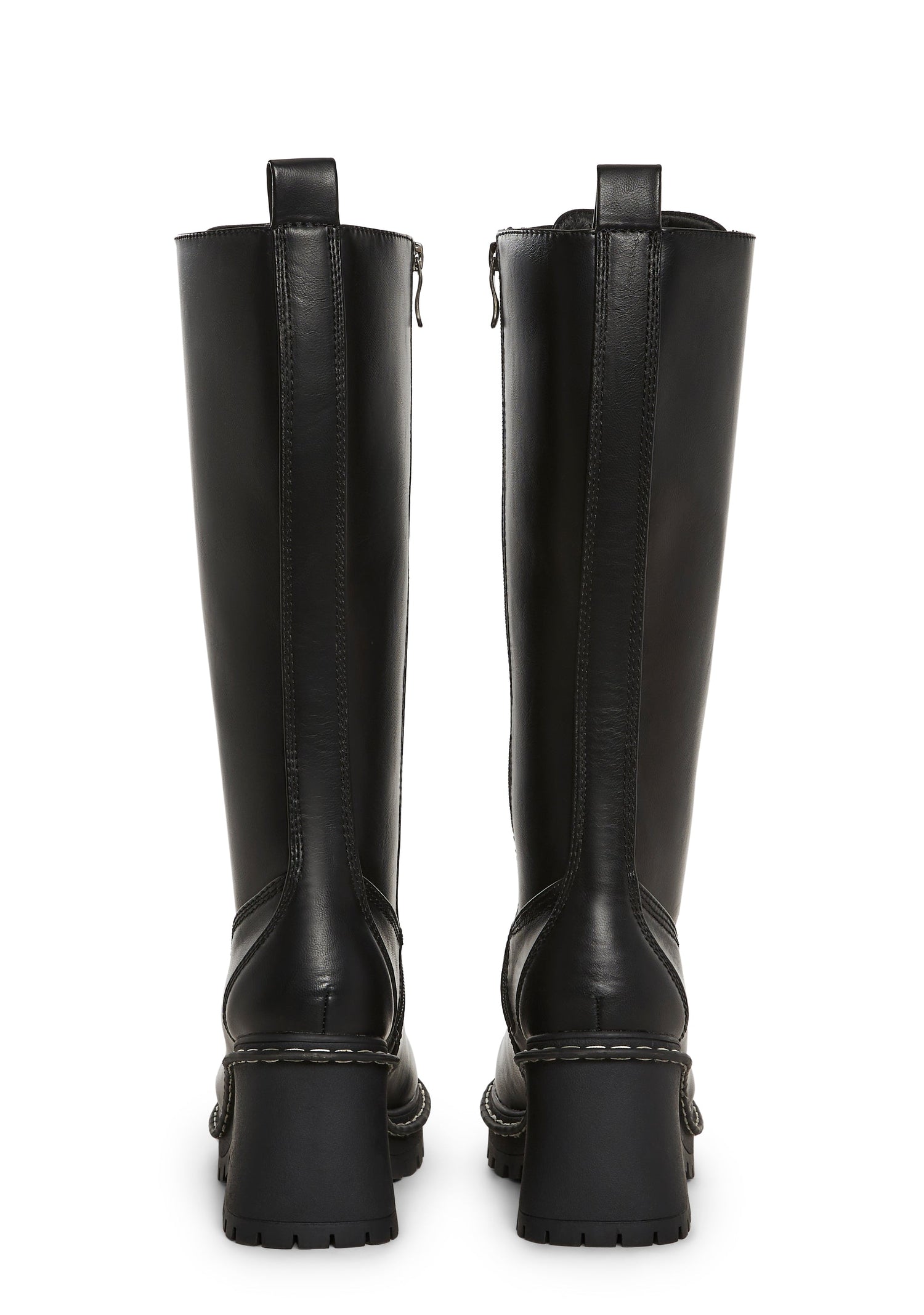 Record Shopping Knee High Boots