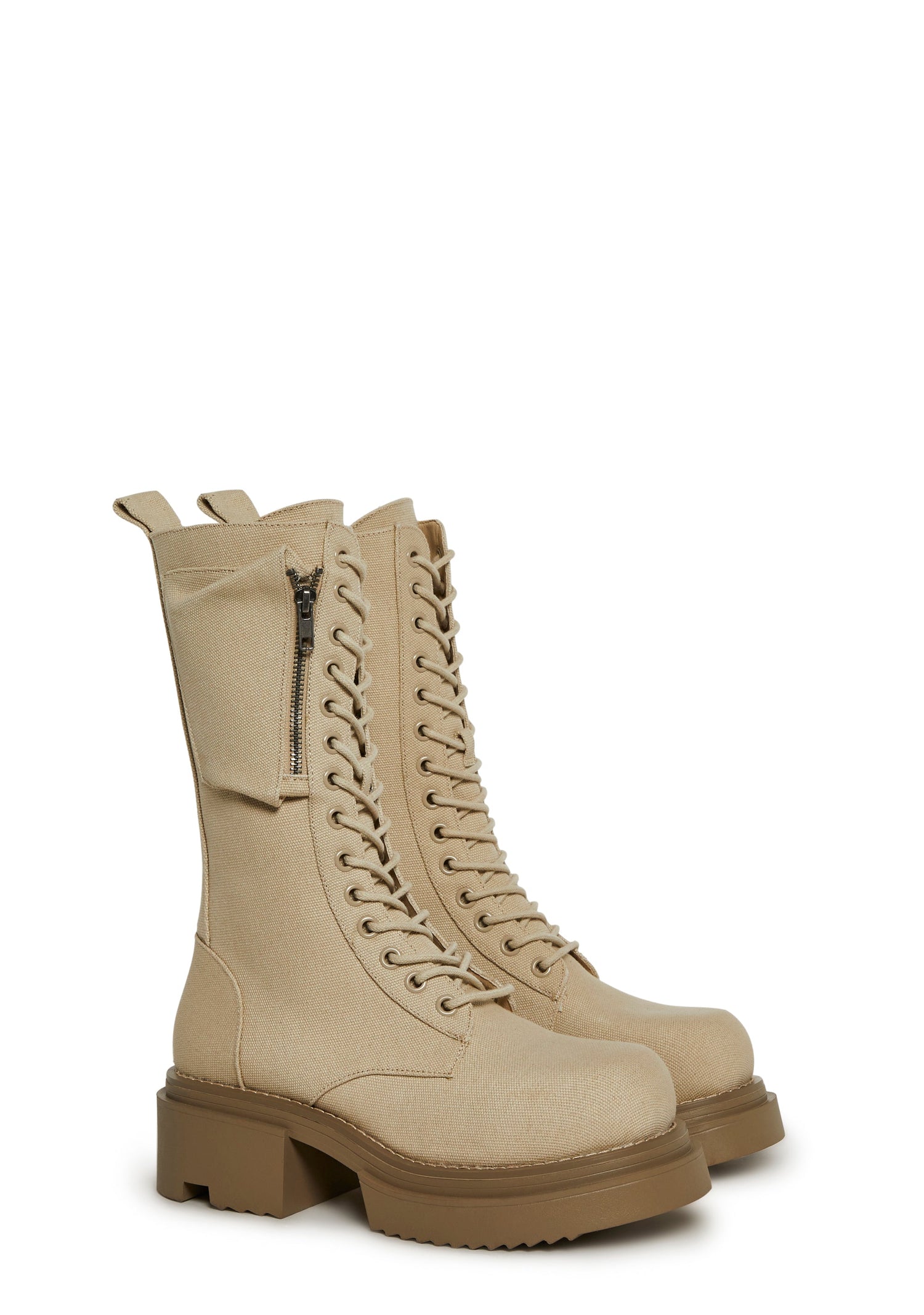 Desert Pocket Combat Boot - Sand