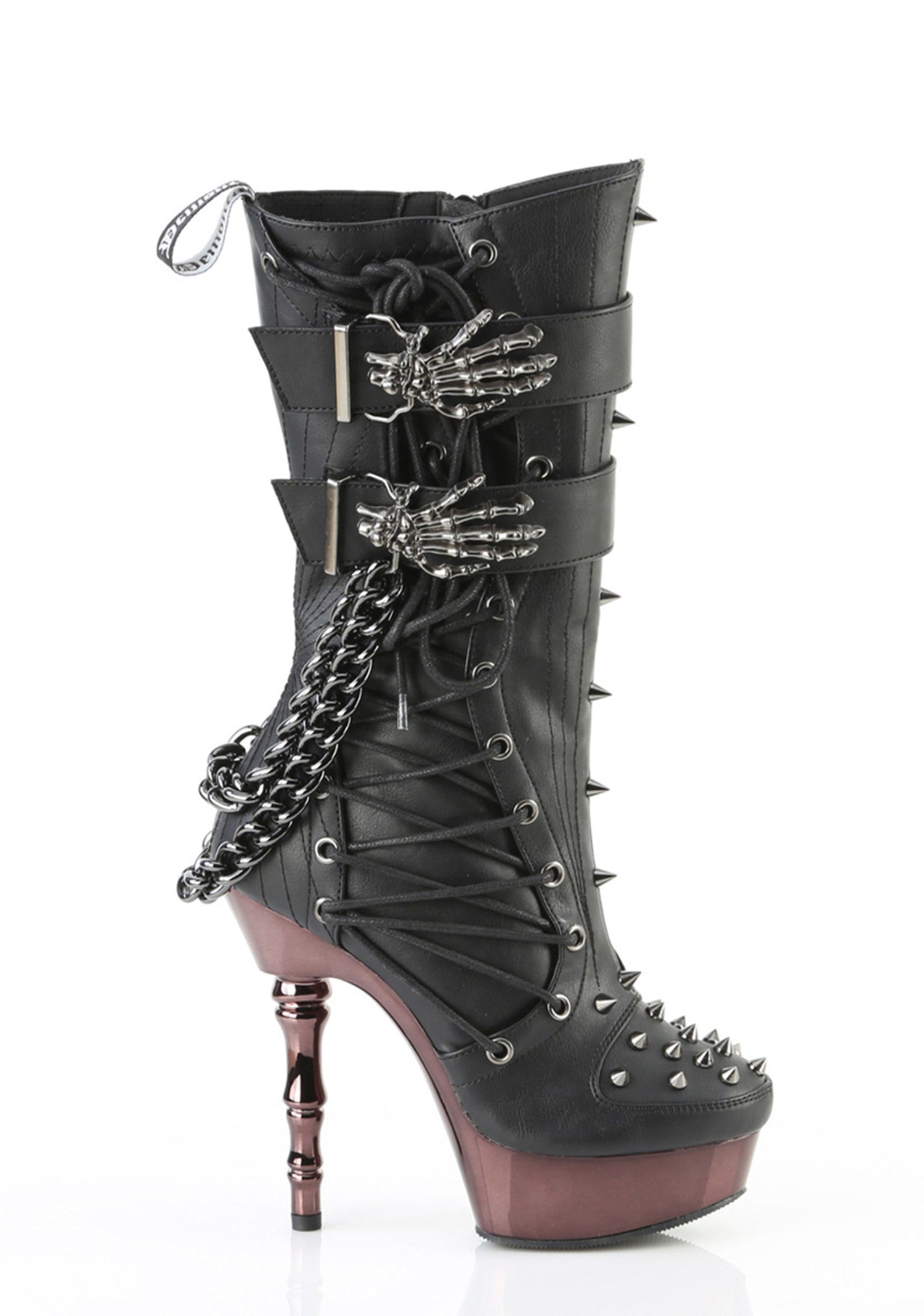 Muerto-159 Platform Mid-Calf Heeled Boots