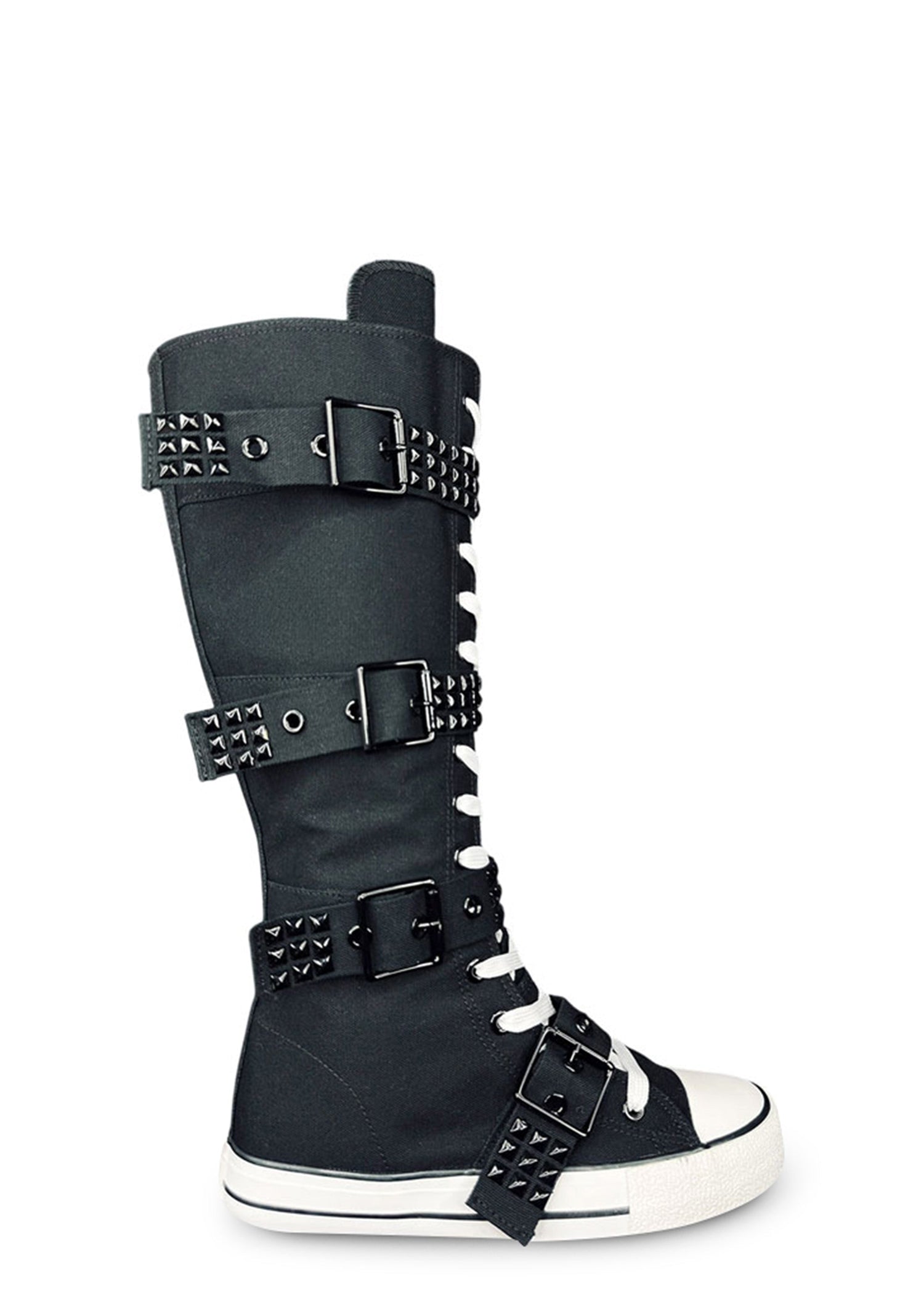 Rawr XD Stud Knee High Sneakers - Black