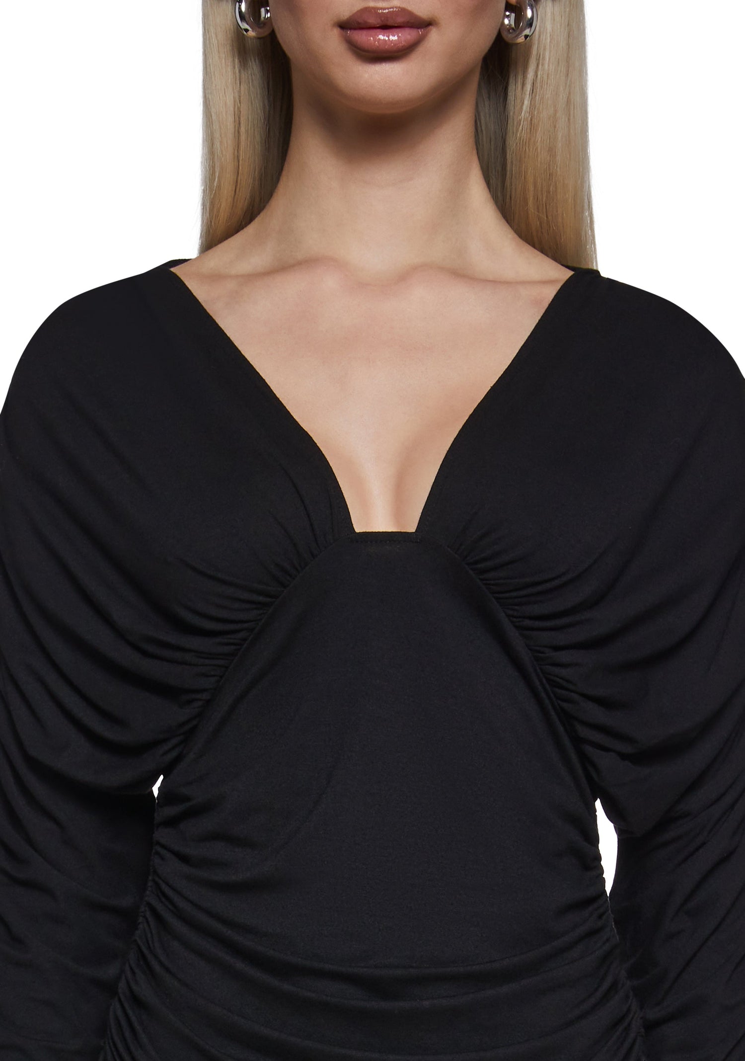 Kimi Draped Deep V Neckline Top