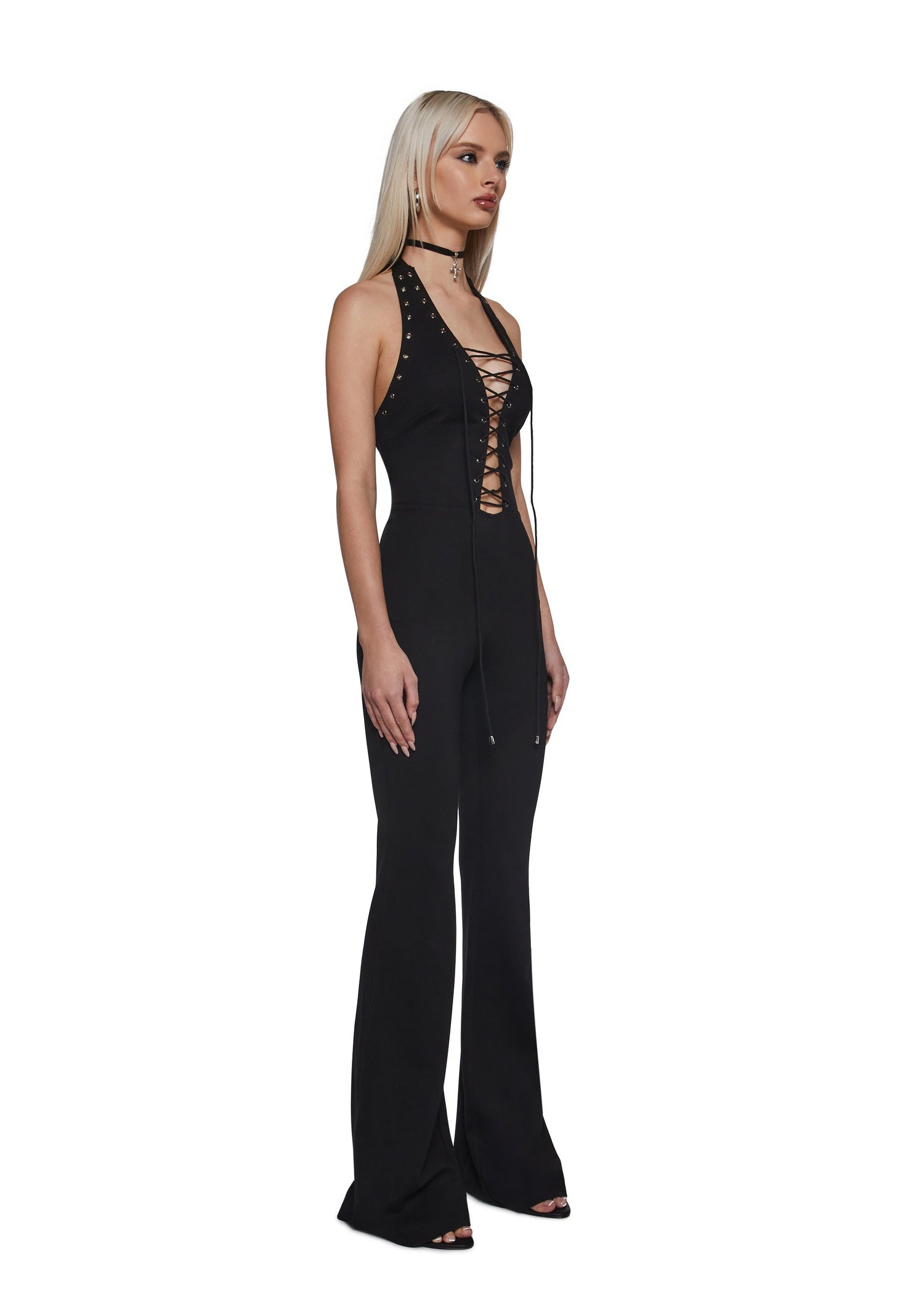 Tessa Front Corset Halter Jumpsuit