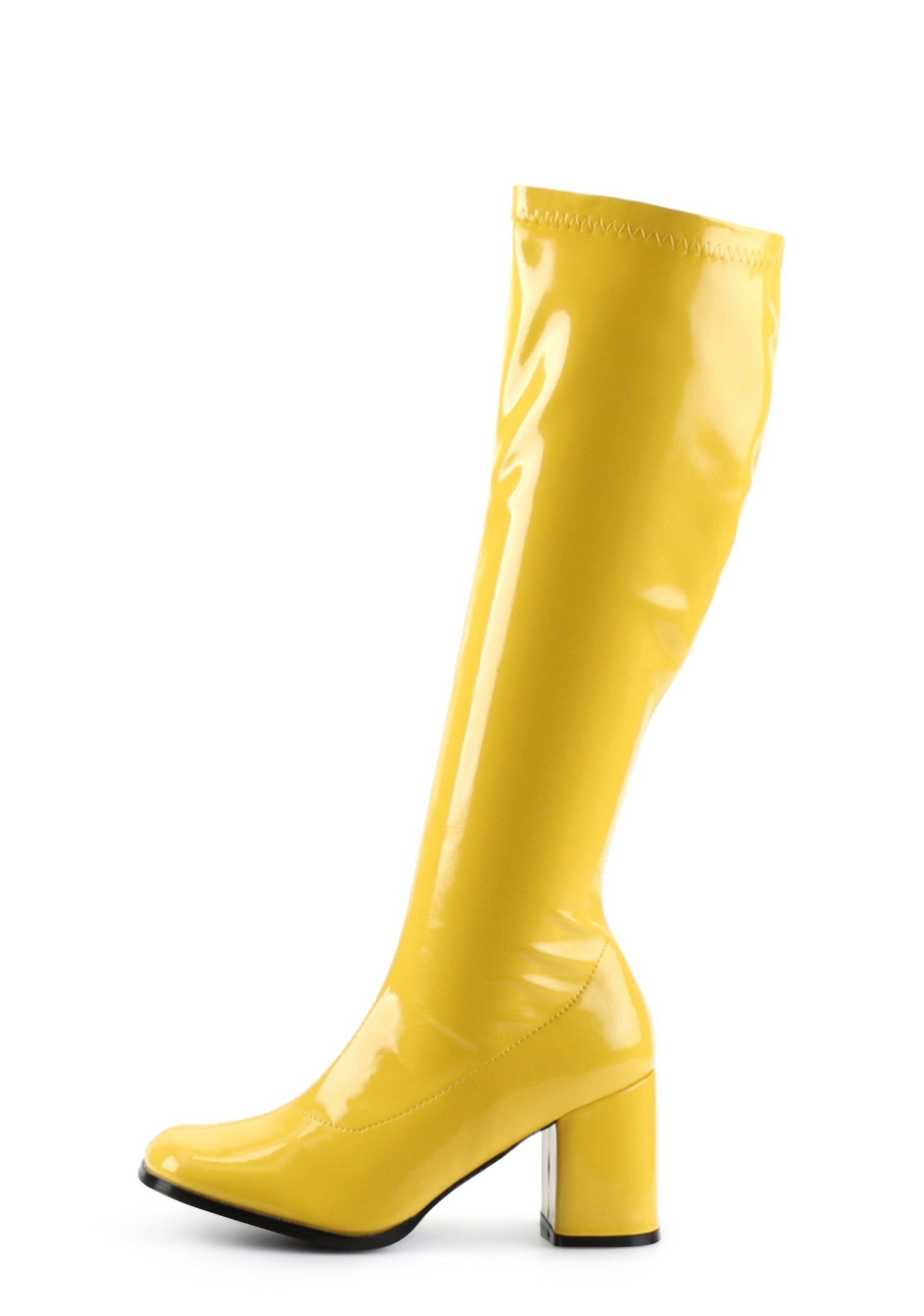 Gogo 300 Knee High Boots - Yellow