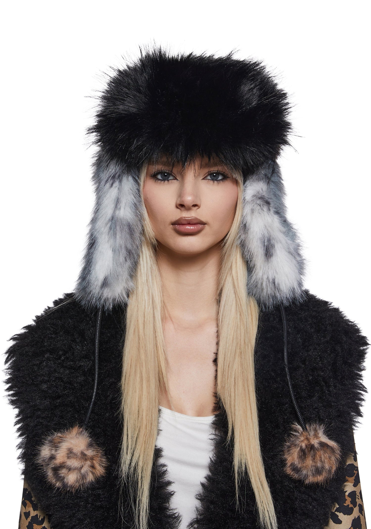 Popular Elite Faux Fur Hat - Multi
