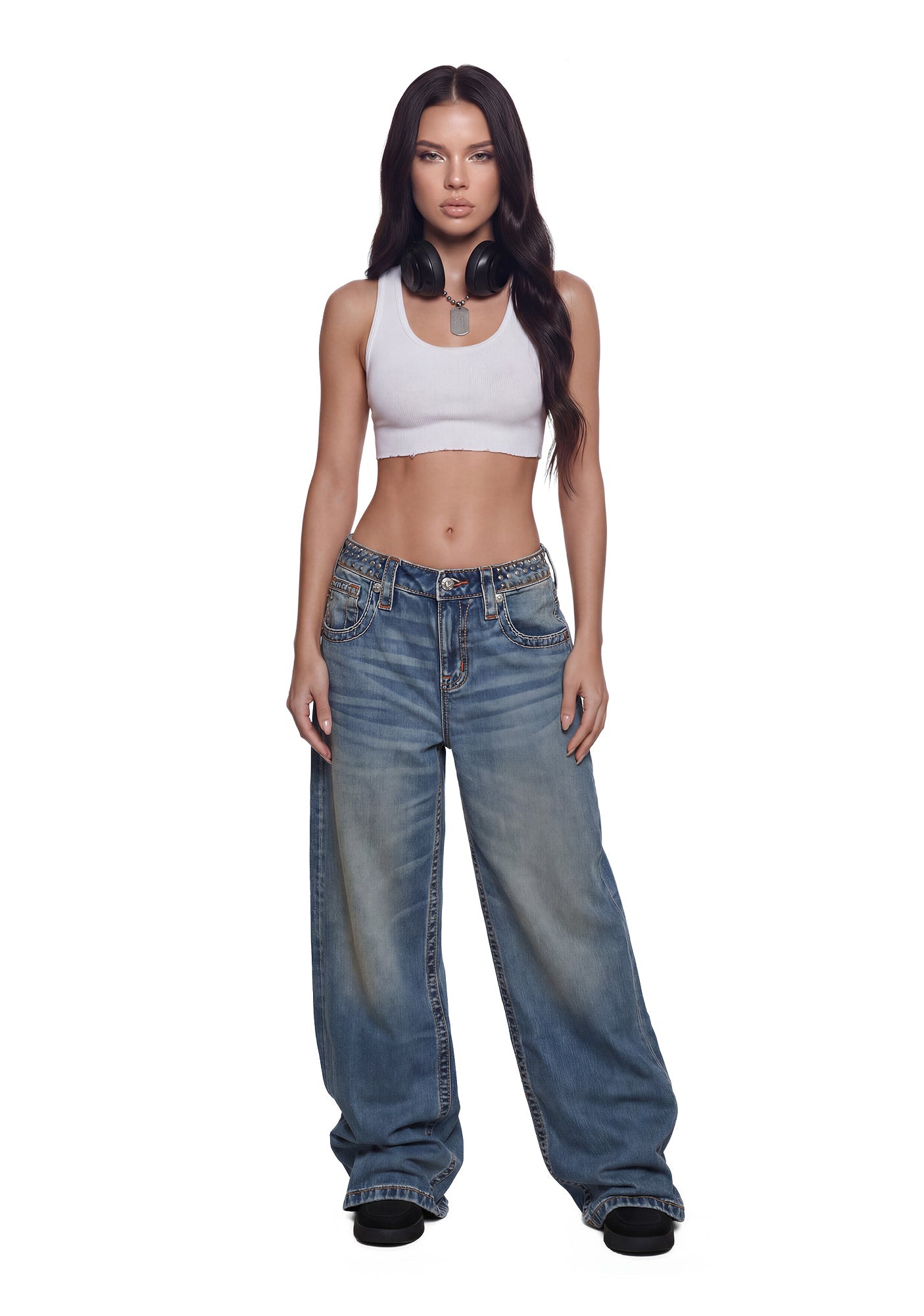 Corina Baggy Wide Leg 32"