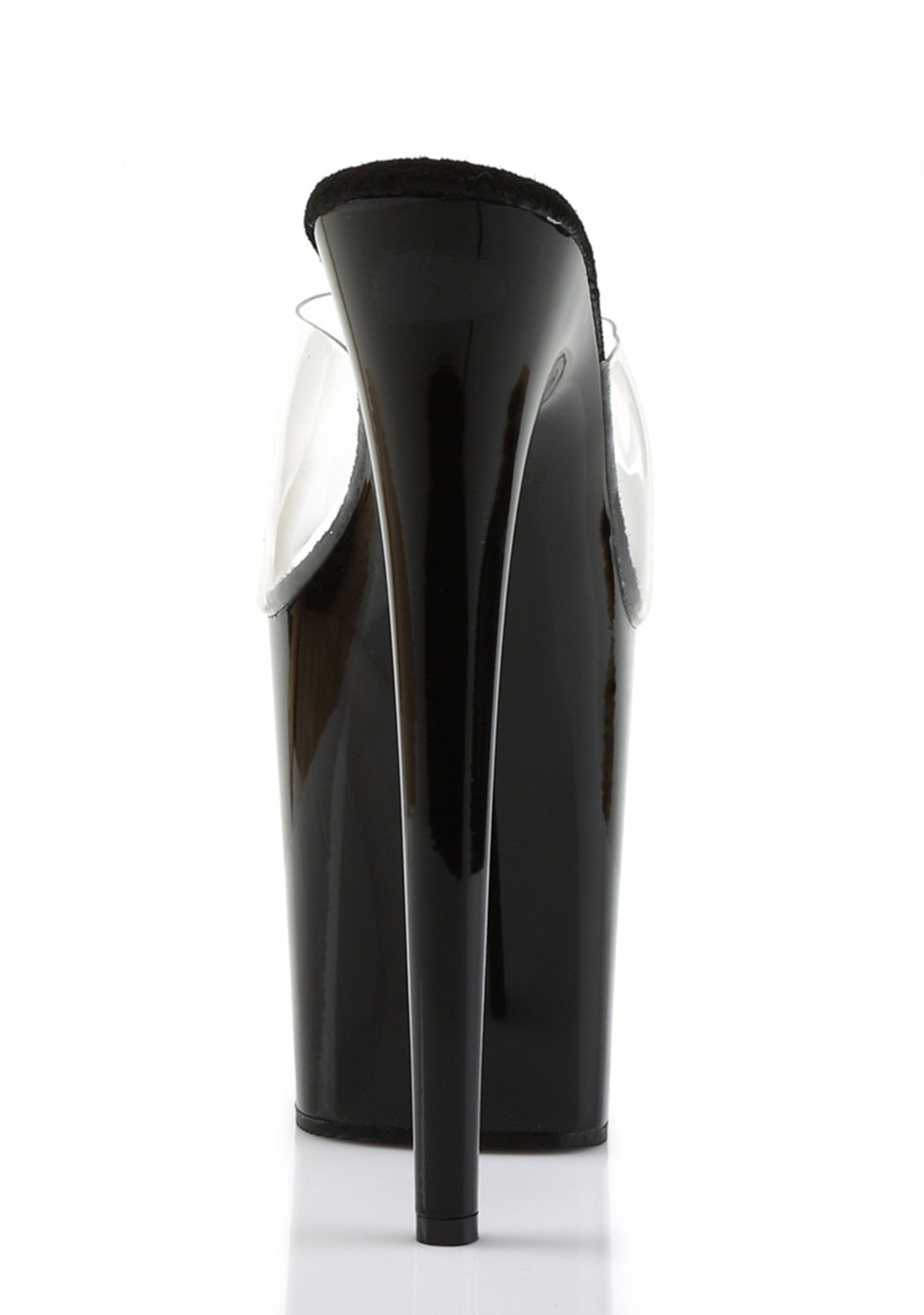Flamingo-801 Platform Slides-Clear-Black