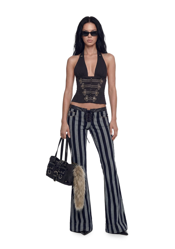 Circus Stripe Low Waisted Jeans