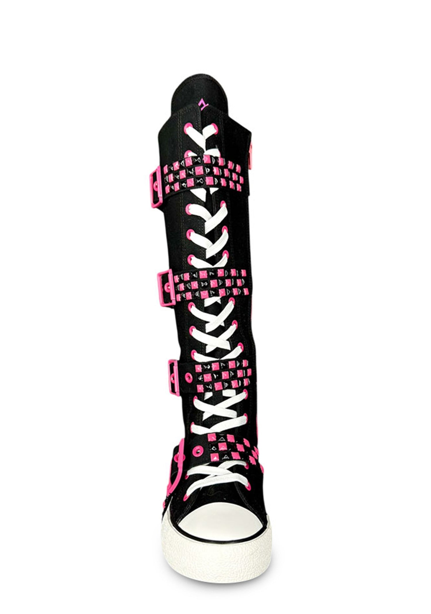 Rawr XD Stud Knee High Sneakers - Pink