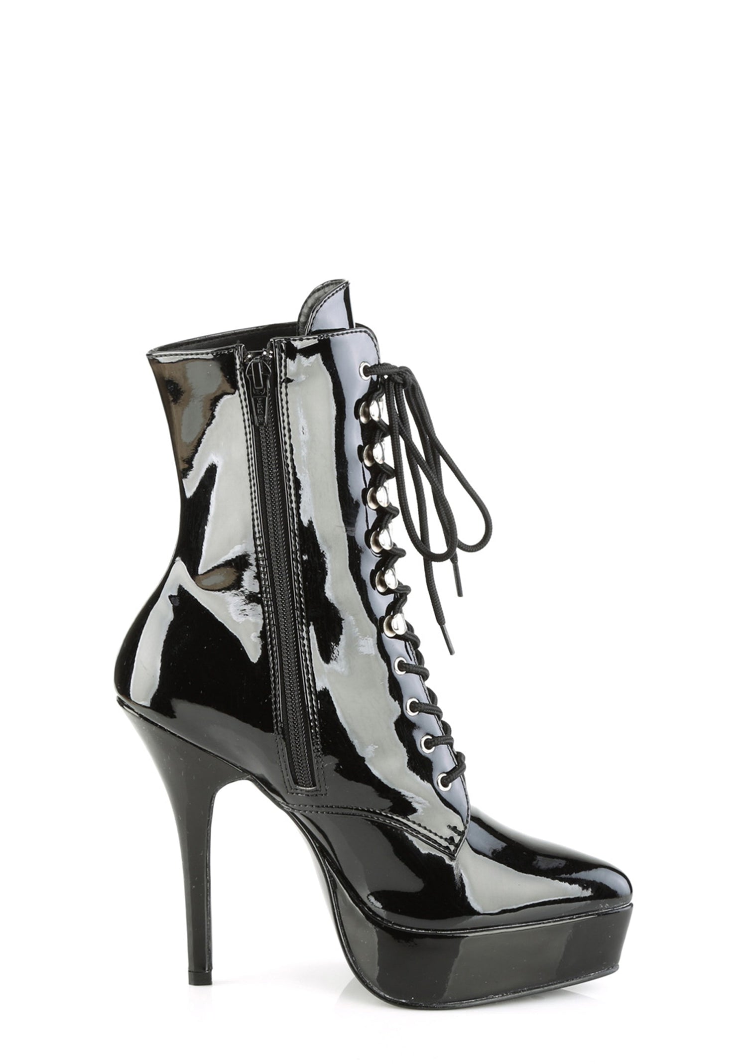 Indulge-1020 Platform Ankle Boots-Black