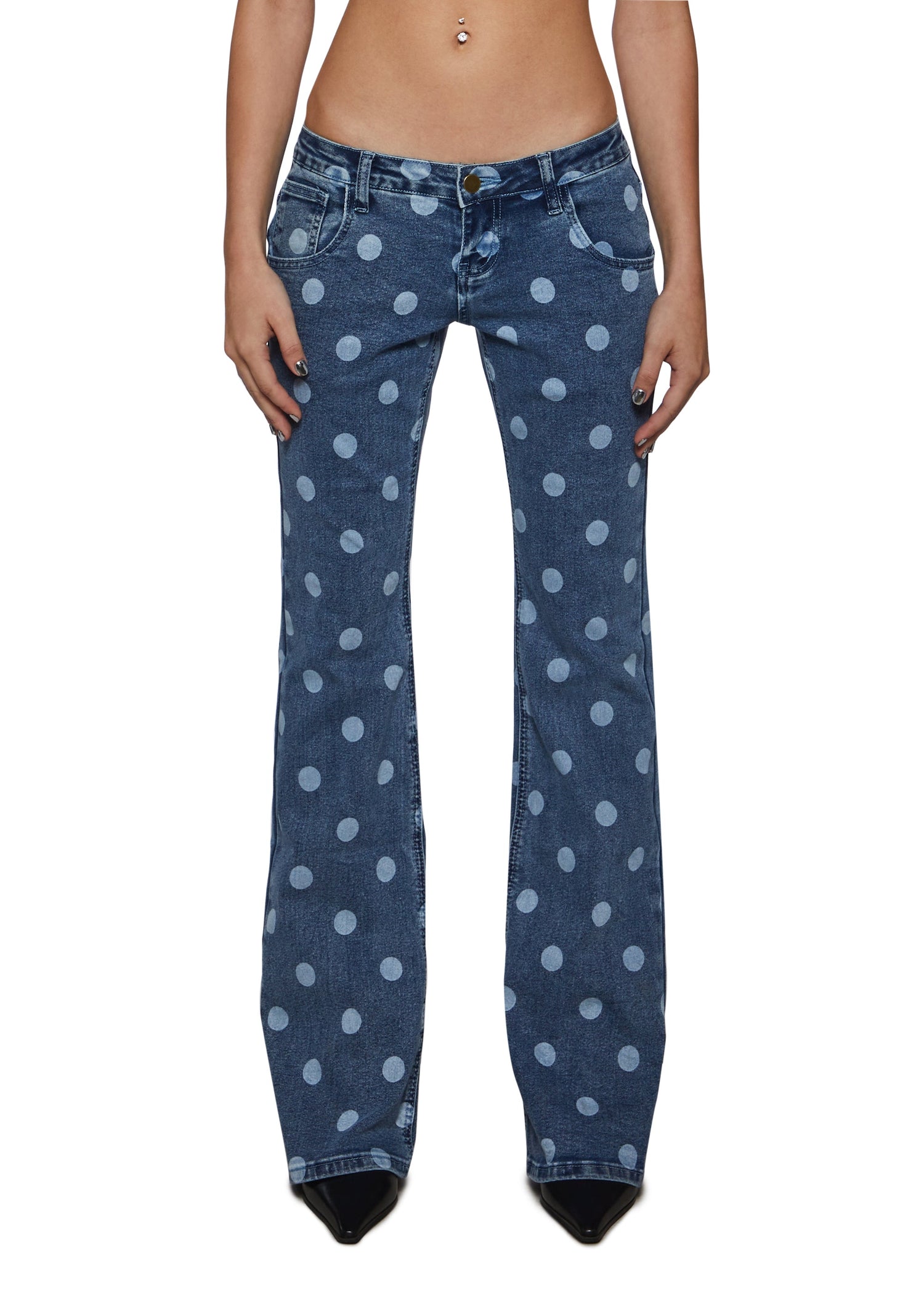 The Polka Dot Bootcut Jeans
