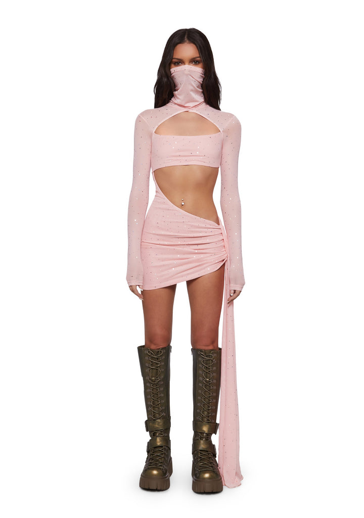 Dreamland Dancer Bodycon Dress - Pink