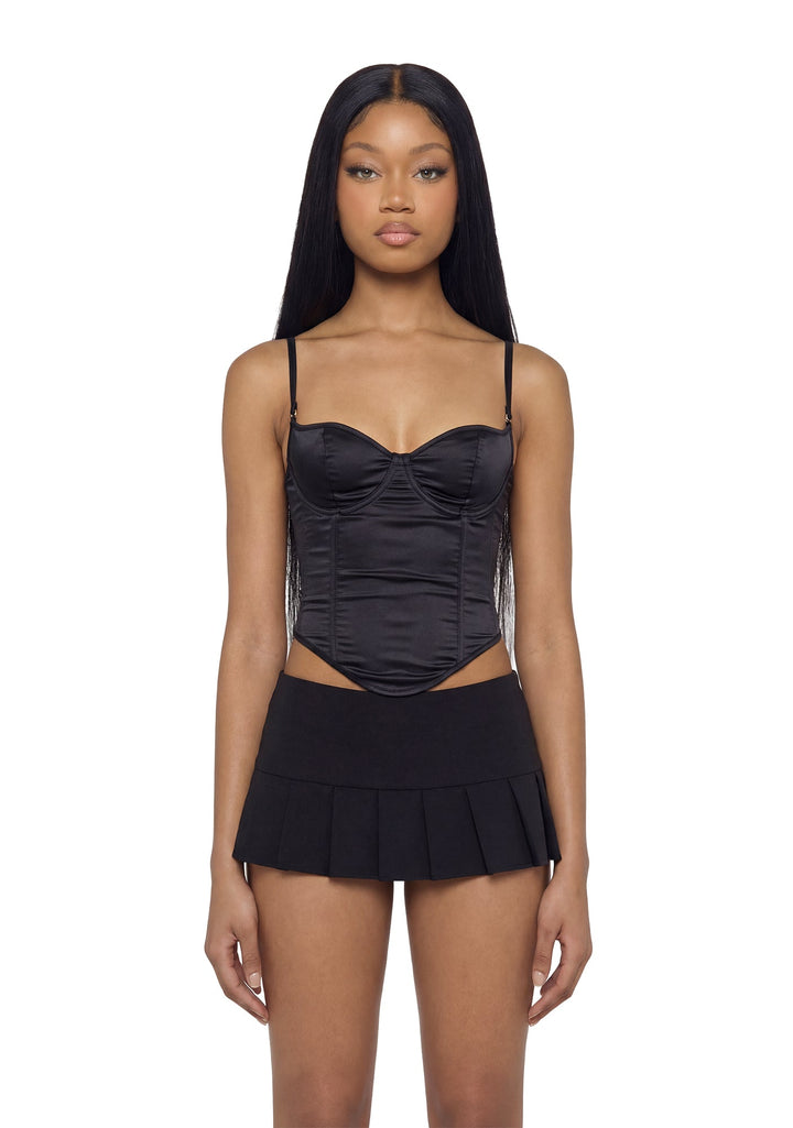 Khloe Corset Top - Black