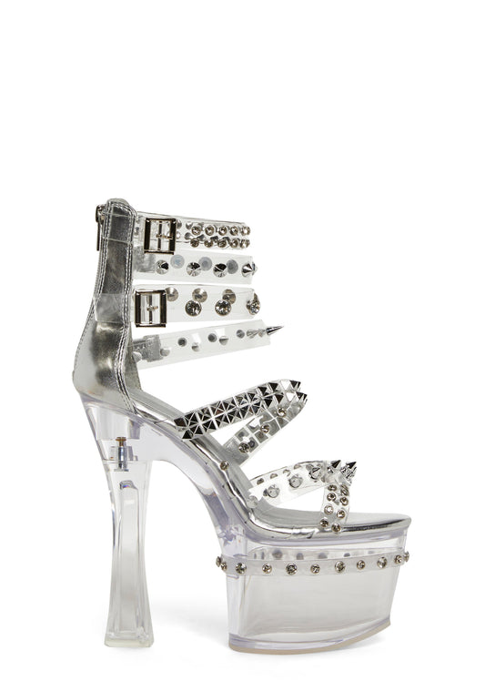 Twisted Danger Platform Heels