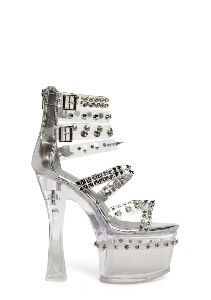 Twisted Danger Platform Heels