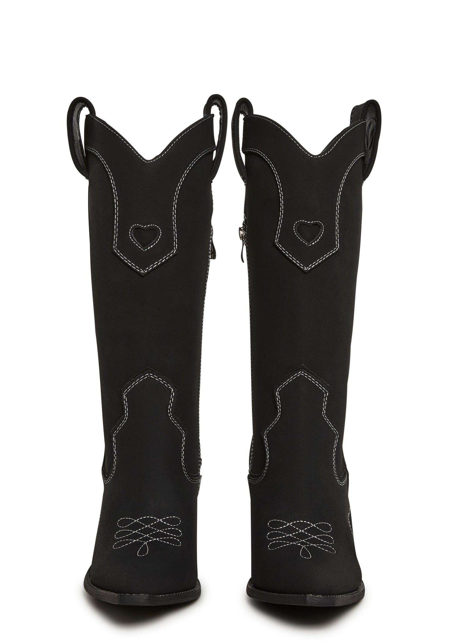 Basic Present Perfect Cowgirl Boots - Black