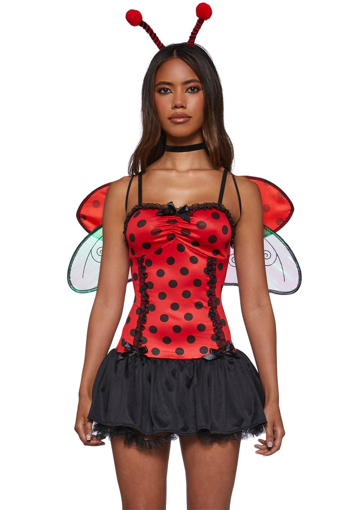 Y2K Ladybug Mini Dress Costume