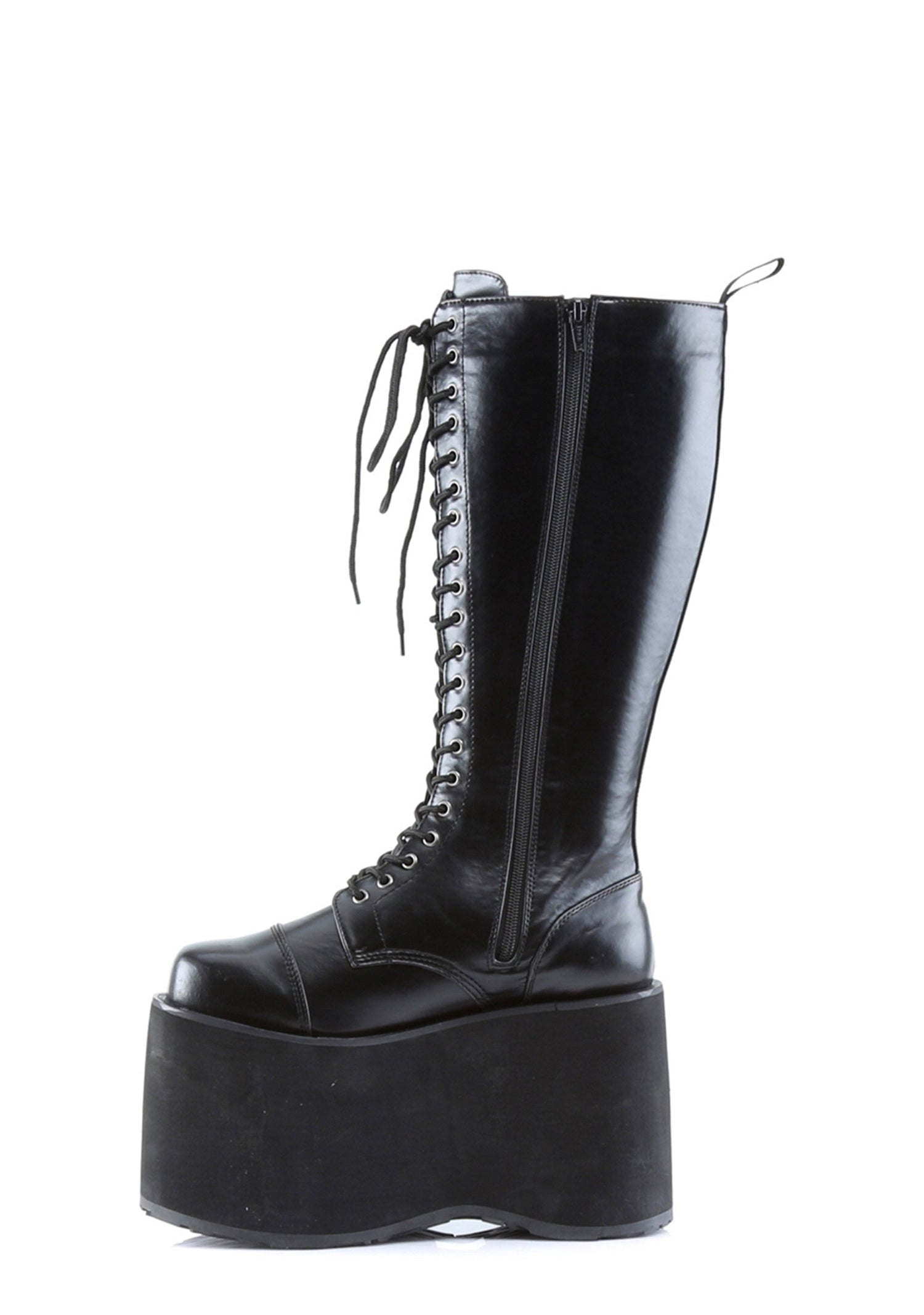 Mega-602 Platform Knee High Combat Boots