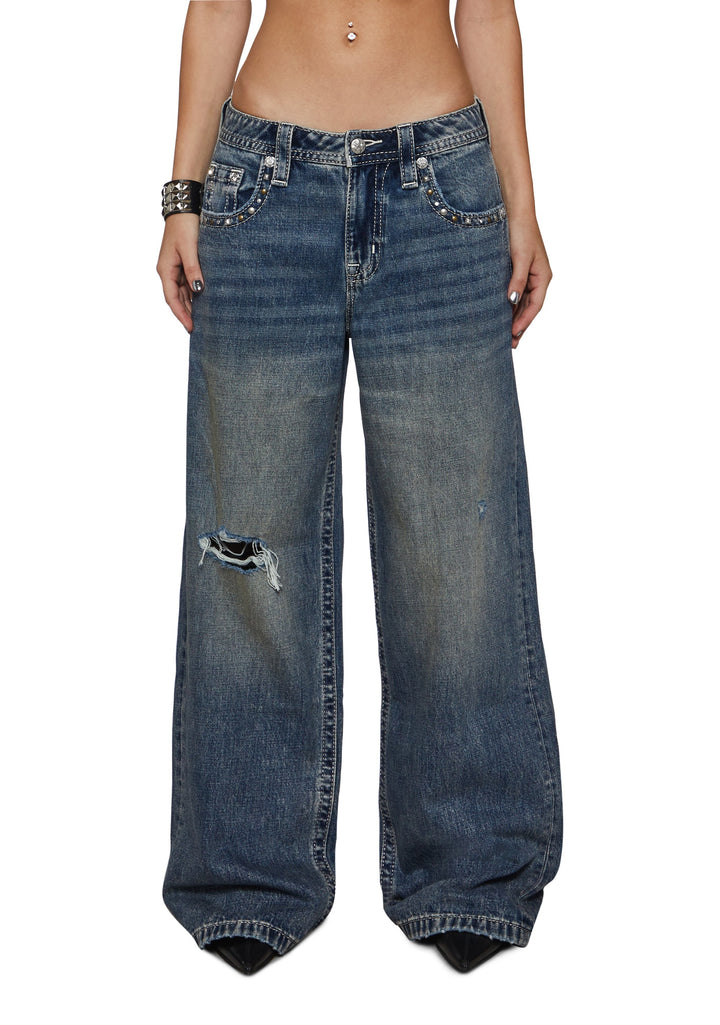Nocturne Low Rise Baggy Jeans